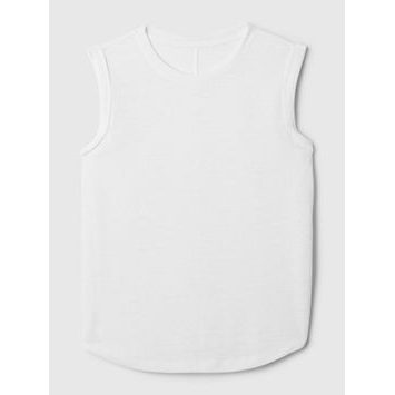 GAP 878221-04 Lněný tílkový top Bílá