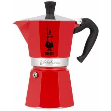 BIALETTI Moka Express 6 porcí červená