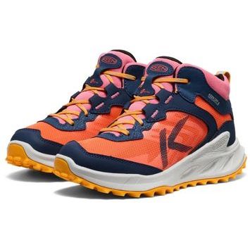 KEEN ZIONIC MID WP YOUTH, naval academy/nasturtium