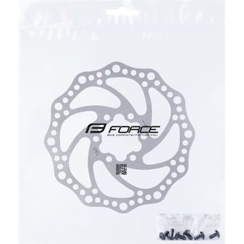 FORCE F-6 140 mm, 6 děr, stříbrný