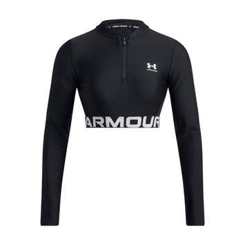 UNDER ARMOUR HeatGear Rib 1/4 Zip LS-BLK