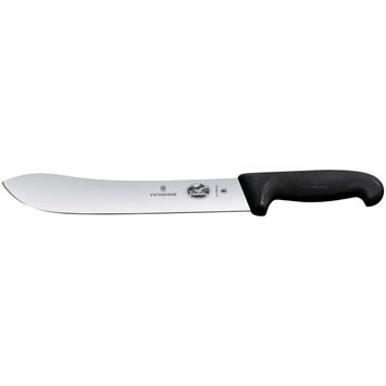 VICTORINOX Fibrox, butcher knife, 25cm, straight, black