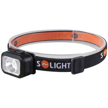 SOLIGHT WN52 LED čelová nabíjecí svítilna, 170lm, teplé+studené světlo, Li-Ion