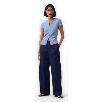 GAP 896423-01 Kalhoty Twill Easy Barrel Tmavě modrá
