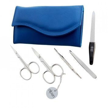 ALPEN Nickel kožená na druk 5 ks modrá