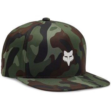 FOX Fox Head Camo Tech Snapback, Green Camo