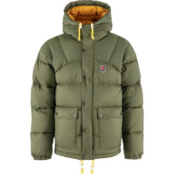 FJÄLLRÄVEN Expedition Down Lite Jacket M, Green-Mustard Yellow