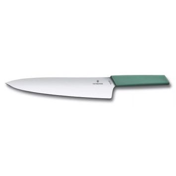 VICTORINOX Swiss Modern, carving knife, 25cm, straight, sage, blister