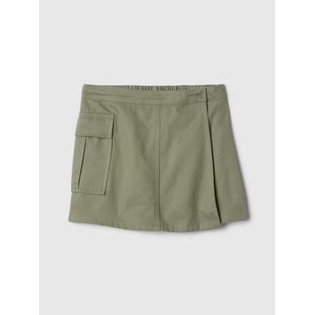 GAP Dětská kraťasová sukně Zelená
