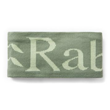 RAB Rab Knitted Logo Headband dark fig green/fig green