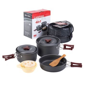 NATUREHIKE NH15T203-G-08 set hliníkového nádobí pro 2-3 osoby 715g