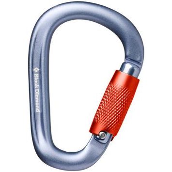 BLACK DIAMOND PEARLOCK TWISTLOCK CARABINER Gray