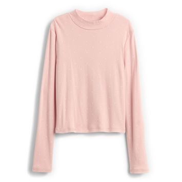 GAP 834123-04 Dětské žebrované tričko Růžová