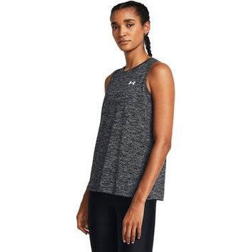 UNDER ARMOUR Tech Tank Twist, Black / White