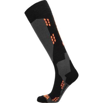 TECNICA Merino ski socks, black/orange