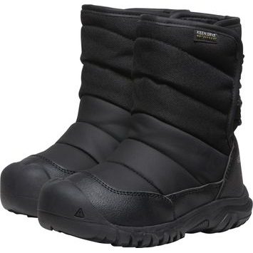 KEEN PUFFRIDER WP CHILDREN, black/steel grey