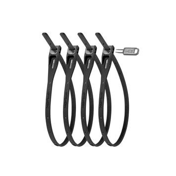 HIPLOK Z LOK 4 PACK ALL BLACK (ZLK4AB)