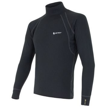 SENSOR DOUBLE FACE pánský rolák dl.rukáv černá