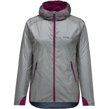 GORE R5 Wmn GTX I Insulated Jacket lab gray/process purple