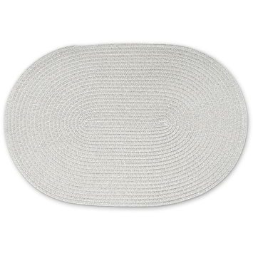 CONTINENTA Oval placemat 45 x 31 cm light grey