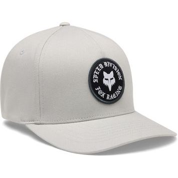 FOX Badge Flexfit Hat Light Grey