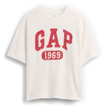 GAP 887245-02 Dětské tričko s logem Bílá