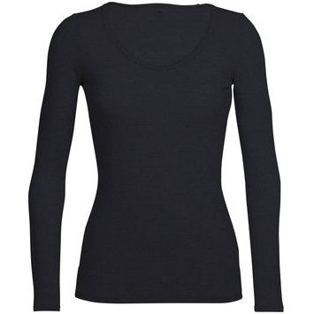 ICEBREAKER W Siren LS Sweetheart BLACK