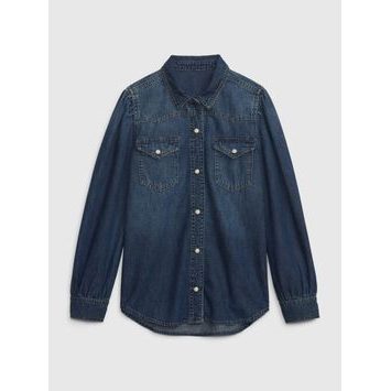 GAP 786984-00 Dětská džínová košile Tmavě modrá