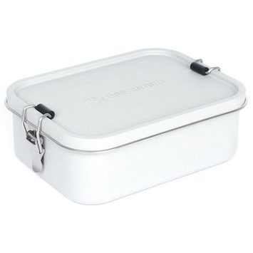 LIFEVENTURE Stainless Steel Lunch Box; light grey