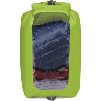 OSPREY DRY SACK 20 W/WINDOW, limon green
