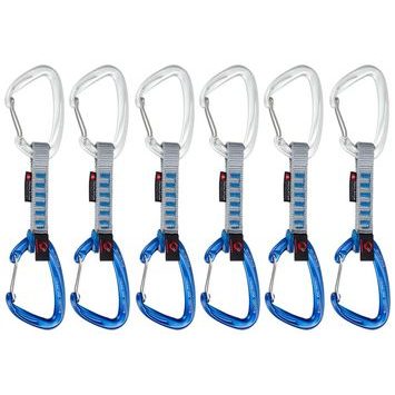 MAMMUT Crag Wire 10 cm Indicator 6-Pack Quickdraws Silver-Ultramarine