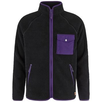 FJÄLLRÄVEN Vardag Pile Fleece M Black-Dark Violet