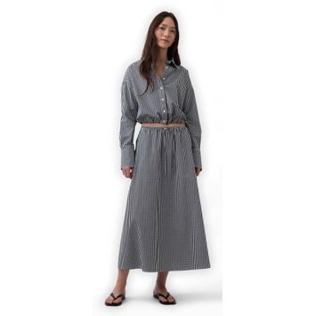 GAP 888014-01 Popelínová maxi sukně Černá