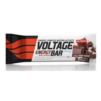 NUTREND Voltage Energy Bar + kofein, tyčinka, 65g hoř čoko