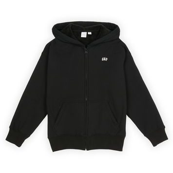 GAP 835289-00 Dětská zateplená sherpa mikina Černá