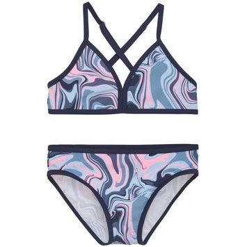 COLOR KIDS Bikini, AOP, cerulean