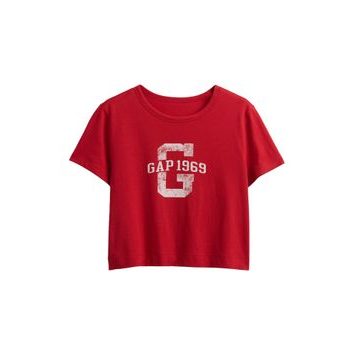 GAP Crop tričko Červená
