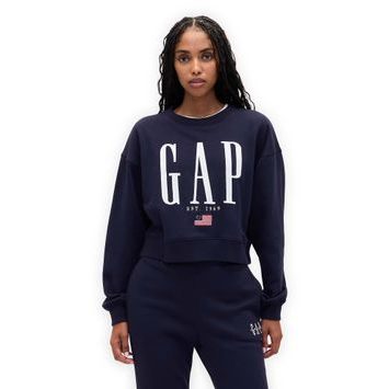 GAP 843301-02 Oversize mikina s logem VintageSoft Tmavě modrá