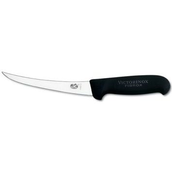 VICTORINOX Fibrox, boning knife, 15cm, straight, flexible, black
