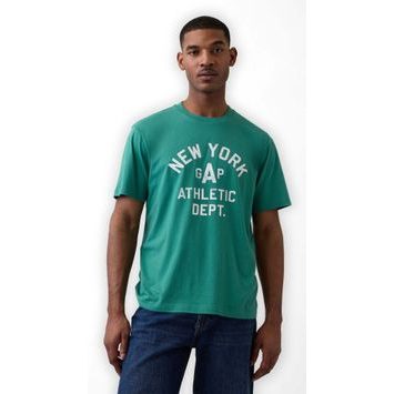GAP 889442-00 Tričko s logem Athletic Everyday Soft Zelená
