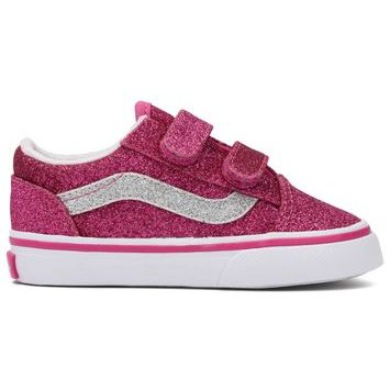 VANS Old Skool V GLITTER Raspberry Rose