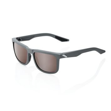100% BLAKE, Soft Tact Cool Grey - HiPER Crimson Silver Mirror Lens