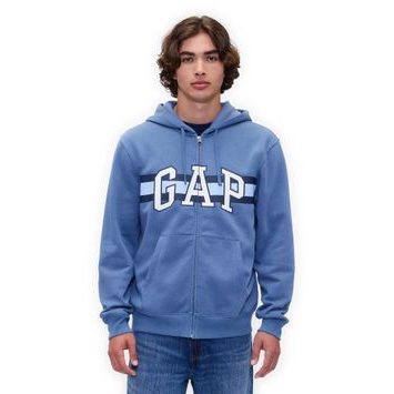 GAP 795558-00 Mikina s logem na zip Tmavě modrá