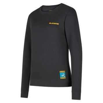LA SPORTIVA Climbing on the Moon Sweatshirt W Carbon/Giallo