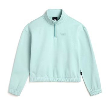 VANS Half Zip Mock Pullover GRAY MIST
