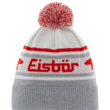 EISBÄR Chani OS Pompon MÜ hellgrau-white-fieryred