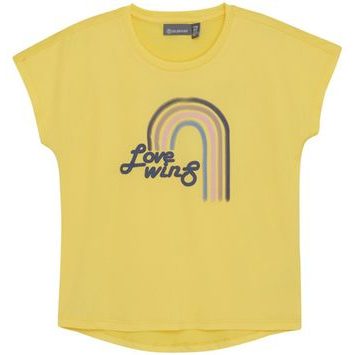 COLOR KIDS Long T-shirt W. Print -S/S-3557-Banana Cream