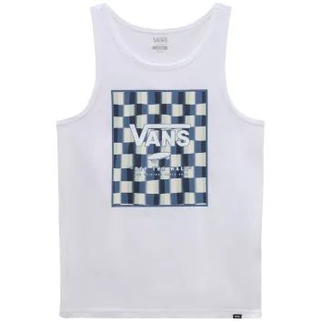 VANS MN PRINT BOX TANK, WHITE/PALE AQUA
