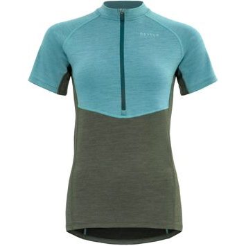 DEVOLD Standal Merino Tee Zip Neck Wmn, Forest
