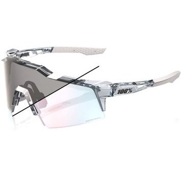 100% SPEEDCRAFT SL - Polished Translucent Grey - Rose Gold Mirror Photochromic